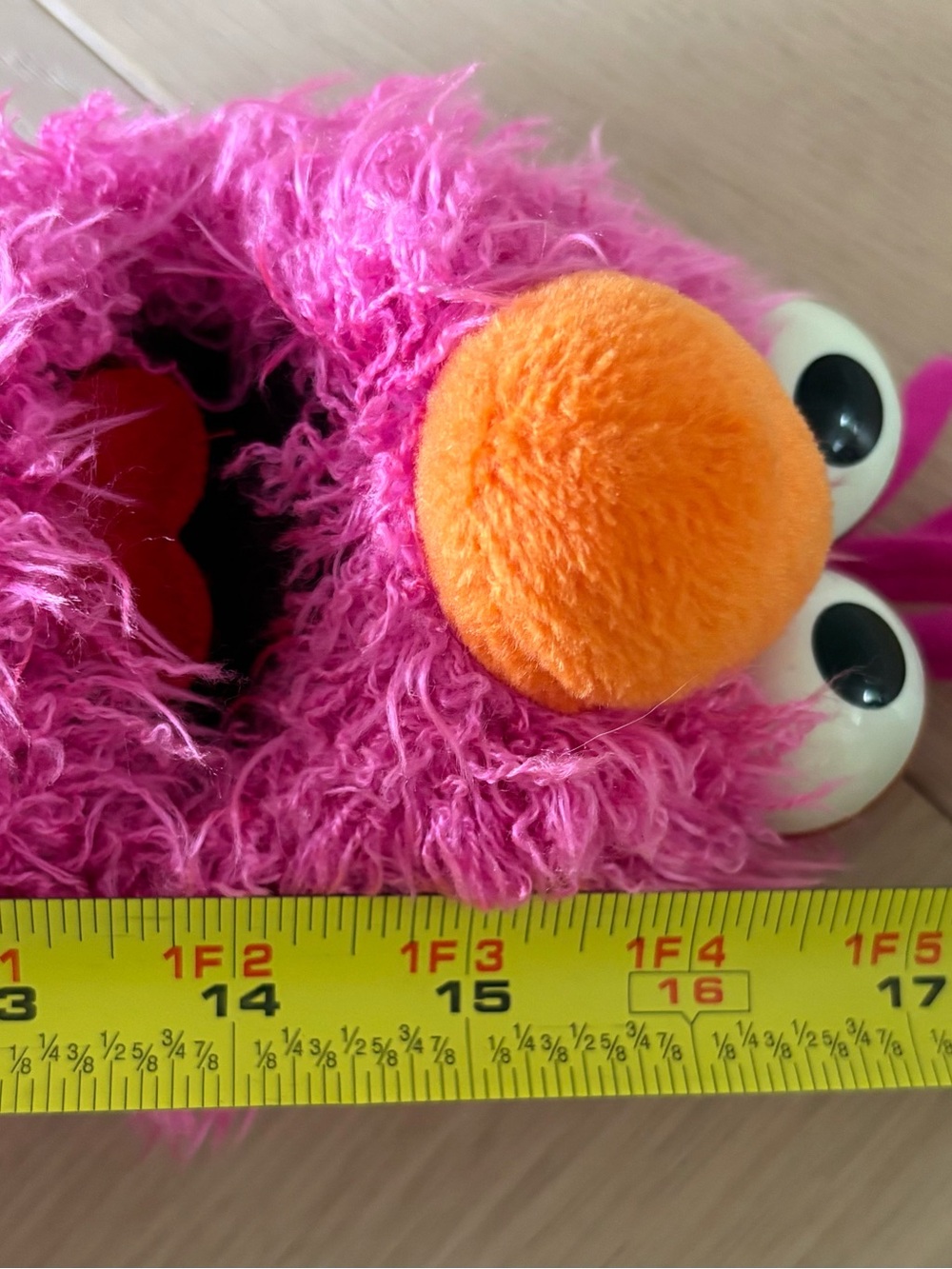 Sesame Place Plush Telly Monster Pink Fuzzy Sesame Place Exclusive Toy ~17” Tall - Picture 7 of 8
